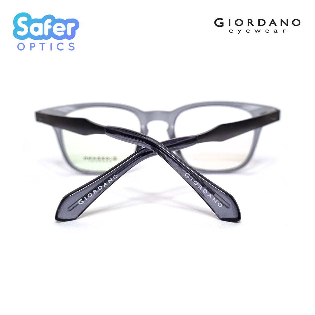 Giordano Eyewear - 967 (3 Colours) - SaferOptics Anti Blue Light Glasses Malaysia | Adult, Black, Customize, Giordano, Large, new