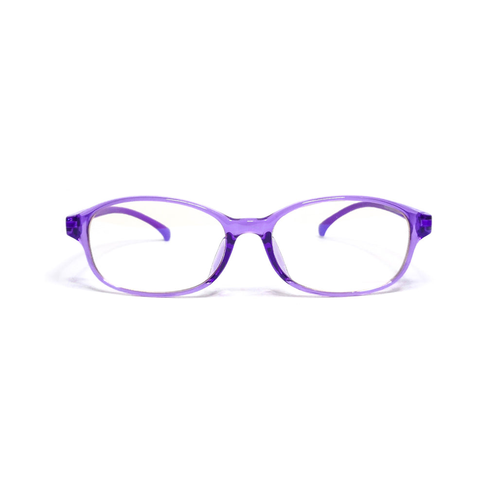 Kids Oval - Violet Dew - SaferOptics Anti Blue Light Glasses Malaysia | 420Safety, Big, Kids, Medium, Oval, Purple