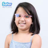 Pioneer - Pink Blush - SaferOptics Anti Blue Light Glasses Malaysia | Adult, Big, Customize, Lightweight, Medium, Pink, Pioneer, Small, Square
