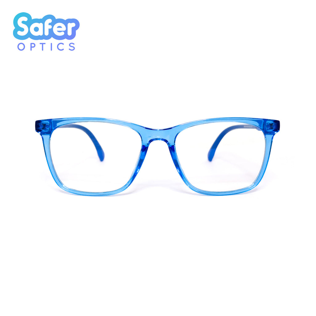 Kids T-Square - Pool Party - SaferOptics Anti Blue Light Glasses Malaysia | 420Safety, Blue, Kids, Medium, new, Square, T-Square